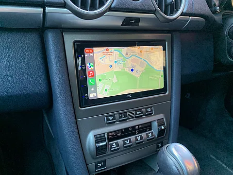 Porsche Boxster 2006 fitted with a JVC KW-M560BT CarPlay/Android Auto stereo
