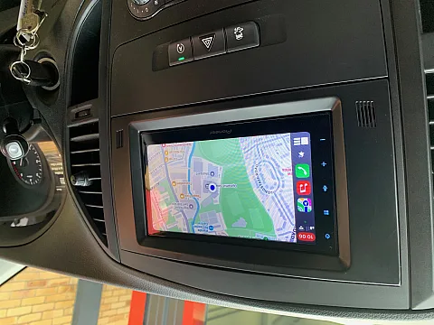 Mercedes-Benz Vito 2020 upgraded with Pioneer SPH-DA160DAB CarPlay/Android Auto stereo