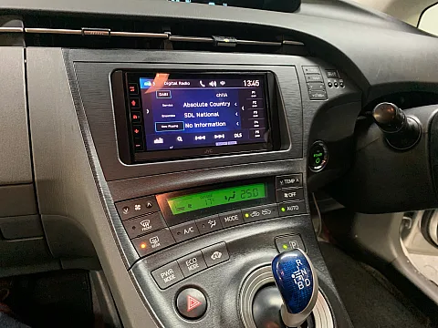 Toyota Prius 2011 upgraded with a JVC KW-M785DBW CarPlay/Android Auto stereo & CMOS-230 Reversing Camera