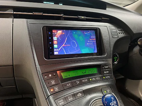 Toyota Prius 2011 upgraded with a JVC KW-M785DBW CarPlay/Android Auto stereo & CMOS-230 Reversing Camera