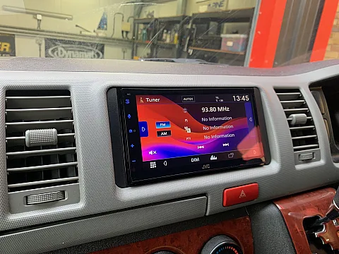 Toyota Hiace 2008 model Upgraded with JVC KW-M593BT CarPlay Stereo