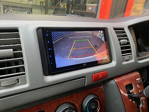 Toyota Hiace 2008 model Upgraded with JVC KW-M593BT CarPlay Stereo