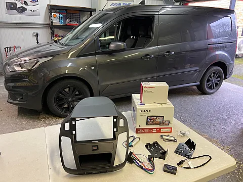 Ford Transit Connect 2020 fitted with Sony XAV-AX3250 CarPlay Stereo & Reverse Camera