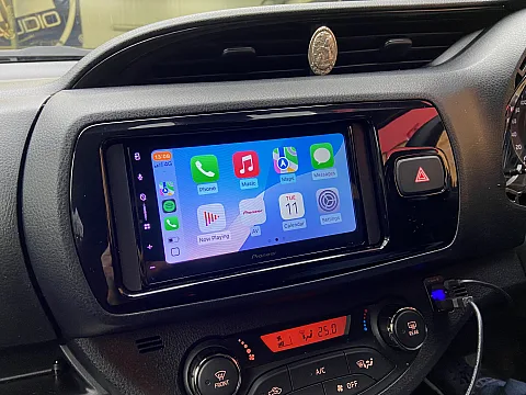 Toyota Yaris 2018 upgraded with Pioneer SPH-DA77DAB Wireless CarPlay stereo