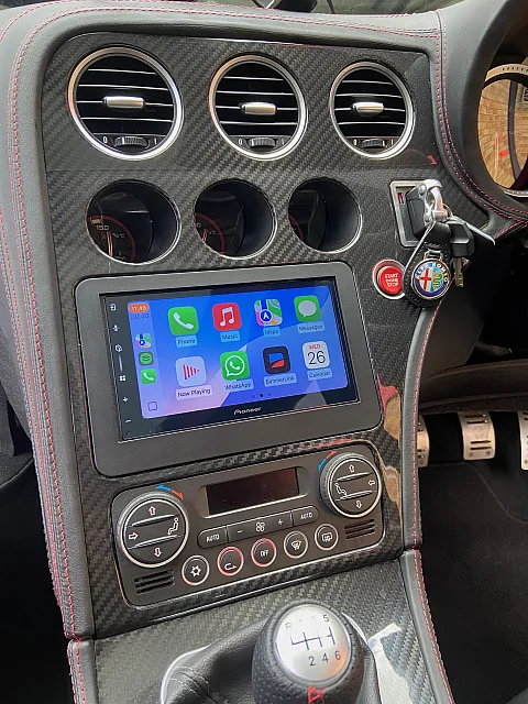 Alfa Romeo Brera 2009 Upgraded with a Pioneer SPH-DA77DAB wireless CarPlay stereo