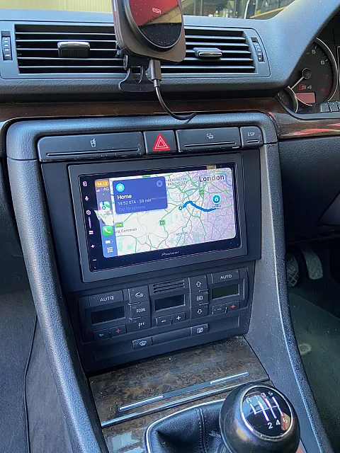 Audi A4 2003 Upgraded with a Pioneer SPH-DA77DAB Wireless CarPlay stereo