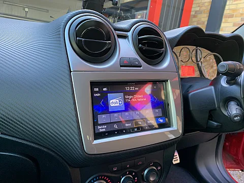 Alfa Romeo Mito 2013 model upgraded with the Alpine ILX-W690d stereo