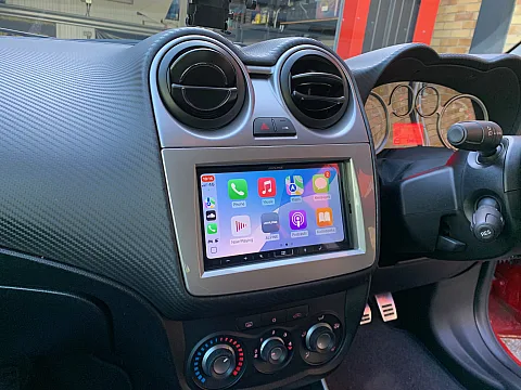 Alfa Romeo Mito 2013 model upgraded with the Alpine ILX-W690d stereo