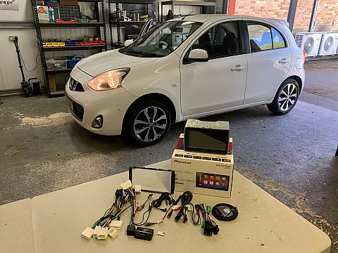 Nissan Micra 2014 upgraded with Pioneer SPH-DA77DAB Wireless CarPlay Stereo