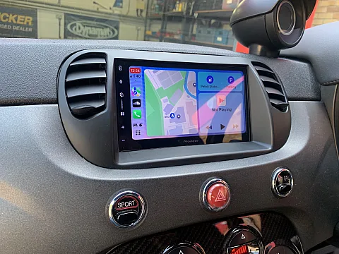 Fiat 500 2010 upgraded with the Pioneer SPH-DA77DAB Wireless CarPlay Stereo