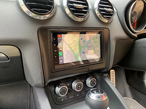 Audi TT 2013 model upgraded with a JVC KW-M785DBW CarPlay stereo