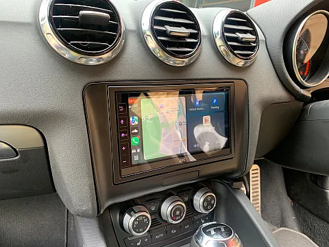 Audi TT 2013 model upgraded with a JVC KW-M785DBW CarPlay stereo