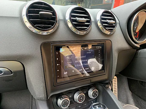 Audi TT 2013 model upgraded with a JVC KW-M785DBW CarPlay stereo