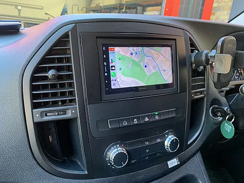 Mercedes Vito 2018 upgraded with Pioneer wireless Car Play stereo model SPH-DA77DAB