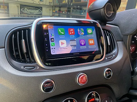 Fiat 500 2018 upgraded with Kenwood DMX5023DAB CarPlay stereo