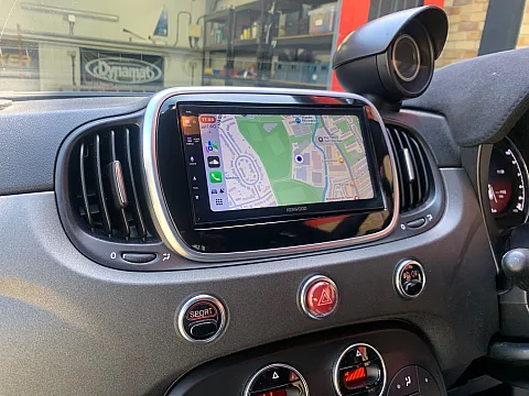 Fiat 500 2018 upgraded with Kenwood DMX5023DAB CarPlay stereo