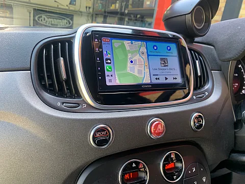 Fiat 500 2018 upgraded with Kenwood DMX5023DAB CarPlay stereo