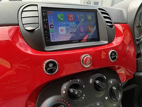Fiat 500 2014 upgraded with Kenwood DMX5023DABS Car Play stereo