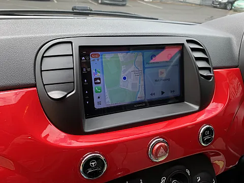 Fiat 500 2014 upgraded with Kenwood DMX5023DABS Car Play stereo