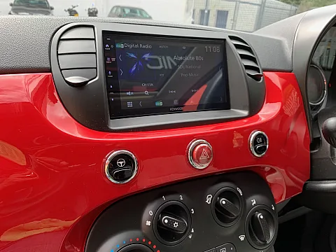 Fiat 500 2014 upgraded with Kenwood DMX5023DABS Car Play stereo