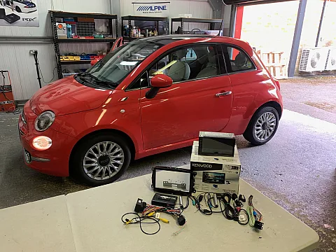 Fiat 500 2016 upgraded with Kenwood DMX7722DABS CarPlay / Android Auto Stereo