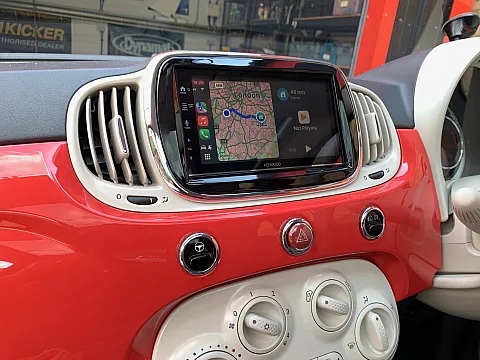 Fiat 500 2016 upgraded with Kenwood DMX7722DABS CarPlay / Android Auto Stereo
