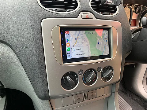 Ford Focus 2010 model upgraded with a JVC KW-M593BT CarPlay stereo