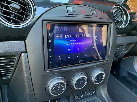 Mazda MX-5 2010 model upgraded with the Pioneer SPH-DA77DAB Wireless CarPlay Stereo