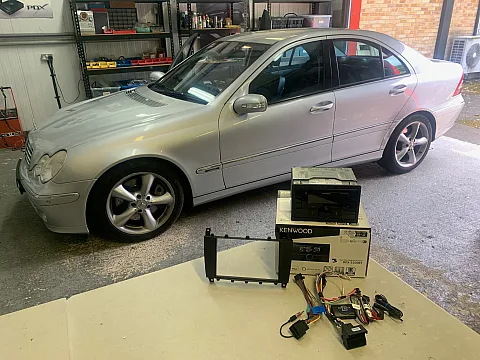 Mercedes C180 2006 model upgraded with Kenwood DPX-5200BT Bluetooth stereo