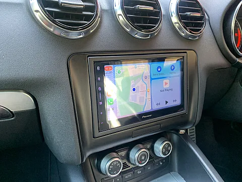 Audi TT Convertible 2011 upgraded with Pioneer SPH-DA77DAB Wireless CarPlay stereo