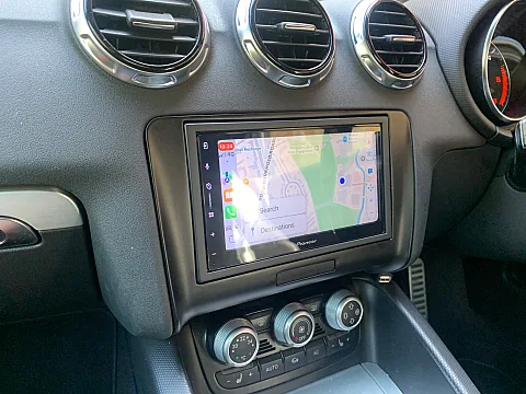 Audi TT Convertible 2011 upgraded with Pioneer SPH-DA77DAB Wireless CarPlay stereo