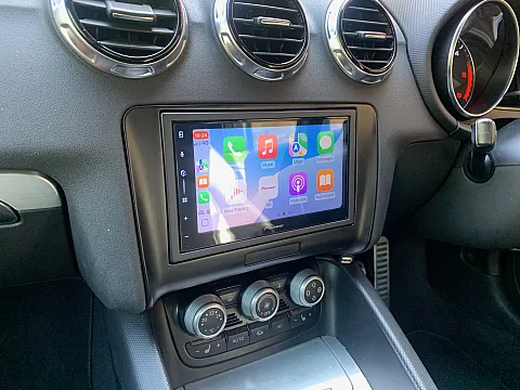 Audi TT Convertible 2011 upgraded with Pioneer SPH-DA77DAB Wireless CarPlay stereo