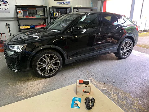 Audi Q3 2025 model upgraded with a Mio Mivue J35 Dash Cam