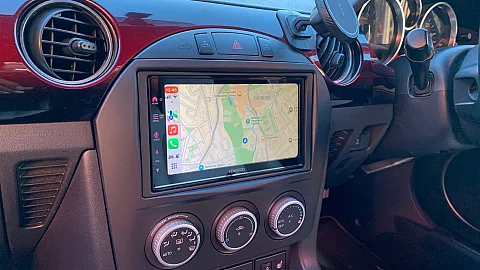 Mazda MX-5 2014 model upgraded with Kenwood DMX7722DABS Wireless CarPlay Stereo