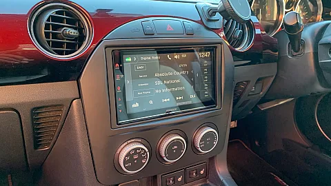 Mazda MX-5 2014 model upgraded with Kenwood DMX7722DABS Wireless CarPlay Stereo