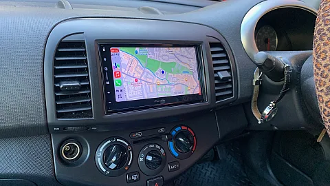 Nissan Micra 2009 upgraded with Pioneer SPH-DA77DAB CarPlay stereo