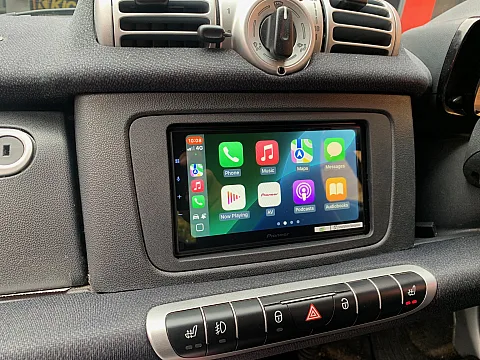 Smart Car 2012 upgraded with Pioneer SPH-EVO64DAB CarPlay/Android Auto Stereo