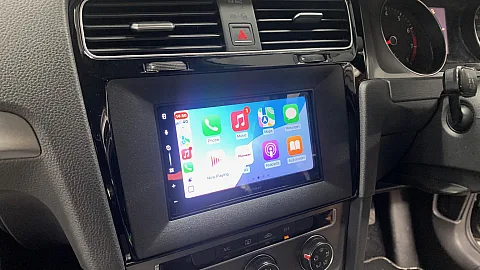 VW Golf 2014 upgraded with Pioneer SPH-DA77DAB CarPlay stereo Upgrade Kit