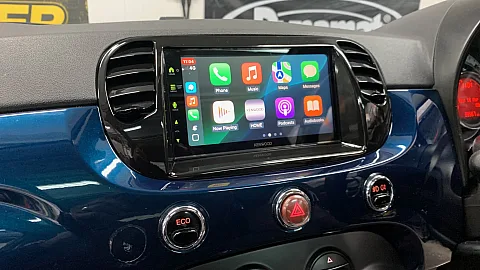 Fiat 500 2015 Fitted with KENWOOD DMX 7722DABS CarPlay Stereo