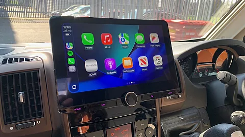 Fiat Ducato 2018 Campervan Upgraded with Kenwood DNR992RVS Stereo