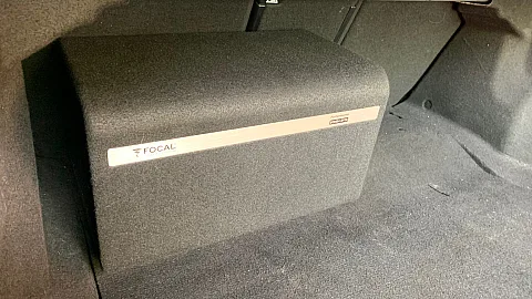 Focal Bomba BP20 subwoofer in a 2019 Mercedes-Benz C-Class