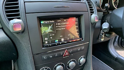 Mercedes SLK 2010 Upgraded with KENWOOD DMX8021DABS CarPlay stereo