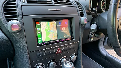 Mercedes SLK 2010 Upgraded with KENWOOD DMX8021DABS CarPlay stereo