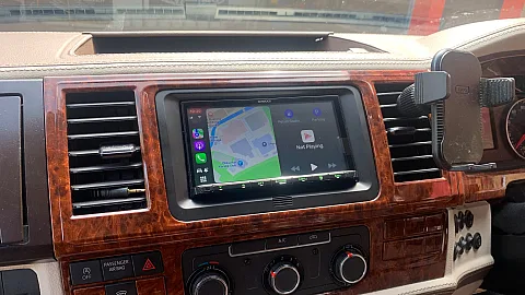 VW Transporter T6 2018 upgraded with Kenwood DMX8021DABS 7" CarPlay Stereo