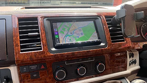 VW Transporter T6 2018 upgraded with Kenwood DMX8021DABS 7" CarPlay Stereo