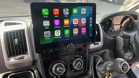 FIAT DUCATO Campervan 2016 Installed KENWOOD DMX9724XDS Floating 10.1" CarPlay Stereo