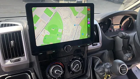 FIAT DUCATO Campervan 2016 Installed KENWOOD DMX9724XDS Floating 10.1" CarPlay Stereo