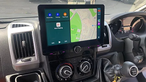FIAT DUCATO Campervan 2016 Installed KENWOOD DMX9724XDS Floating 10.1" CarPlay Stereo