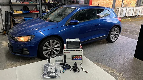 VW Scirocco 2015 upgraded with Pioneer SPH-DA77DAB 6.8" CarPlay stereo