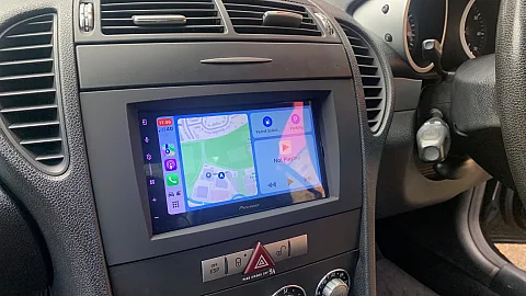 Mercedes-Benz SLK 200 2008 upgraded with Pioneer SPH-DA77DAB CarPlay stereo